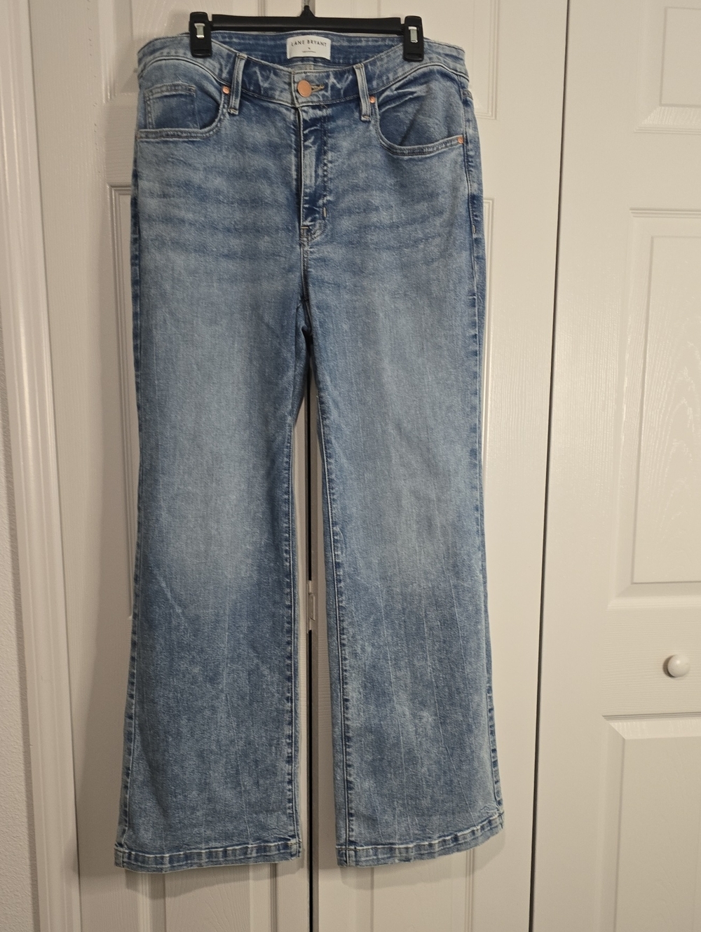 Lane Bryant Light Blue Wide-Leg Flare Jeans